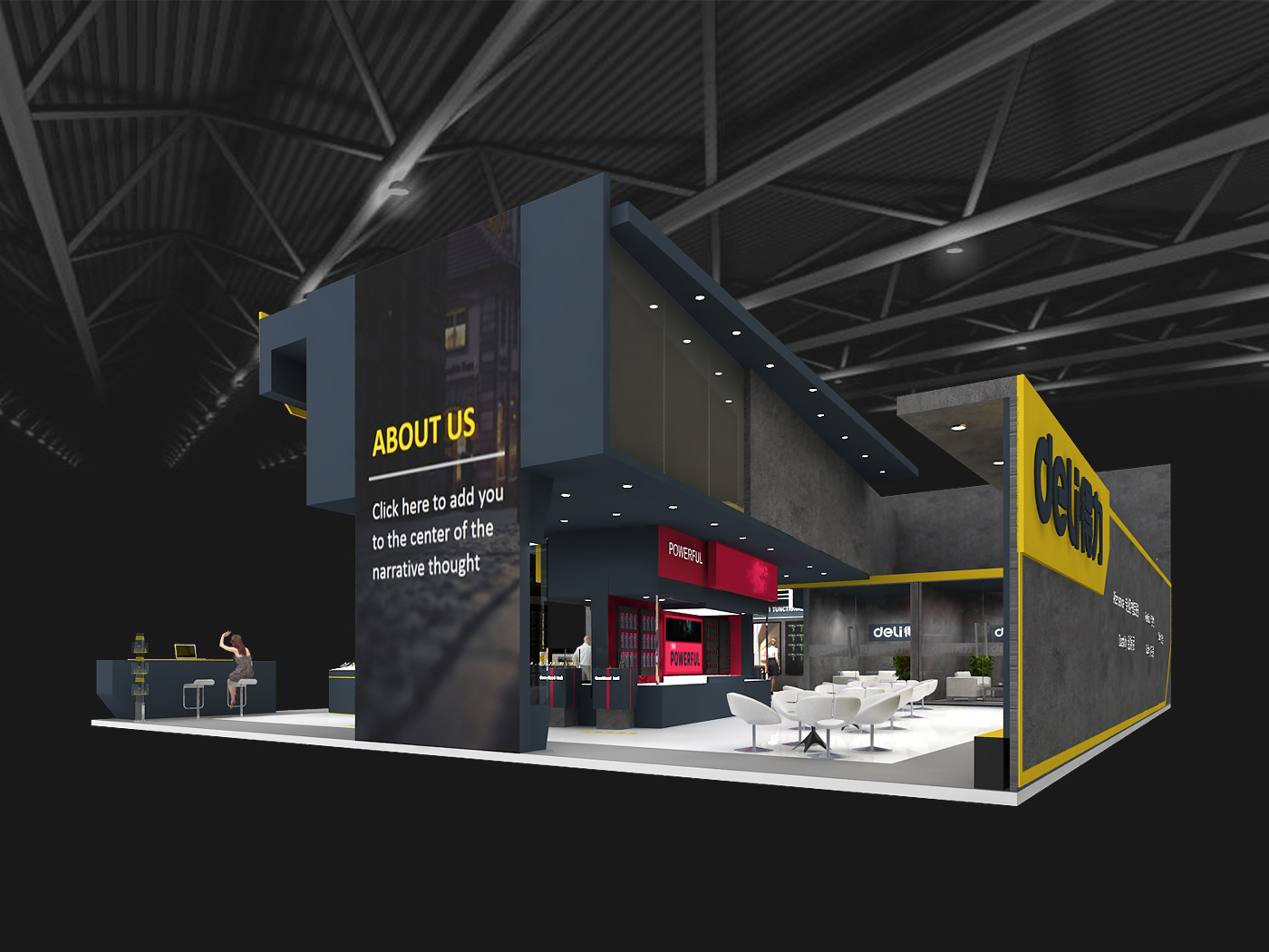 得力工具展臺(tái)設(shè)計(jì)方案